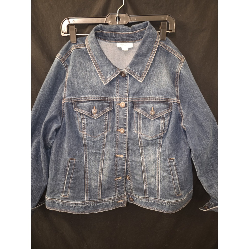 Style‎ & Co. Denim Jacket Womens Size 14W